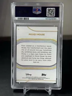MICKEY MOUSE 2025 Topps Chrome Disney Gold Refractor Mini Diamonds /50 PSA 🔥 - Image 2