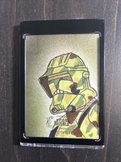 Star Wars Hyperspace Kashyyk Art Sketch Card Scout Trooper Eric Medina Auto 1/1 - Image 1