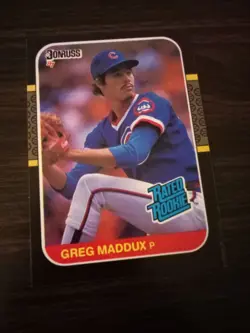 Donruss 1987 Greg Maddux #36 Rated Rookie Chicago Cubs Baseball Card - Image 1