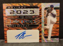 2022 Leaf Metal Flight 2023 To: Taj Bradley FT-TB1 Auto Wave Tiger 2/4 - Image 1