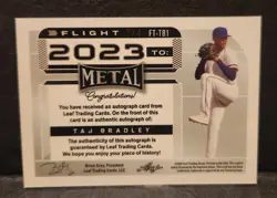 2022 Leaf Metal Flight 2023 To: Taj Bradley FT-TB1 Auto Wave Tiger 2/4 - Image 2