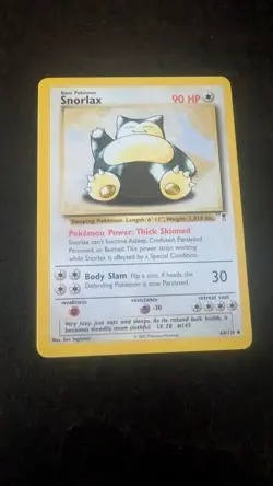 Pokemon TCG Snorlax Legendary Collection 64/110 Regular Rare Card - Image 1
