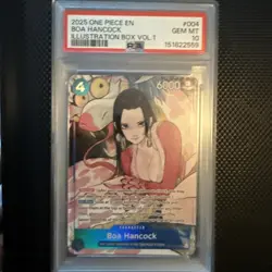Bandai One Piece Boa Hancock Foil Super Rare ST17-004 PSA 10 English - Image 2