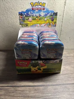 Pokemon TCG 10x Mega Evolution Ascended Heroes Mini Tin DISPLAY Sealed-NEW!! - Image 1