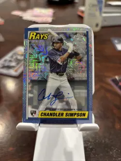 2025 Topps Update Chrome Silver Pack #U90C-27 Chandler Simpson Auto - Image 1