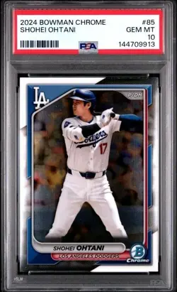 2024 BOWMAN CHROME 85 SHOHEI OHTANI PSA 10 GEM MINT - Image 1