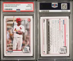 2020 Bowman Draft - Jordan Walker #BD-57 (RC). PSA 10 GEM MT. - Image 3