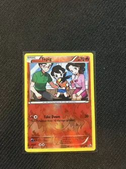 Tepig 25/113 Legendary Treasures Reverse Holo Basic 70 HP Take Down 30 - Image 1