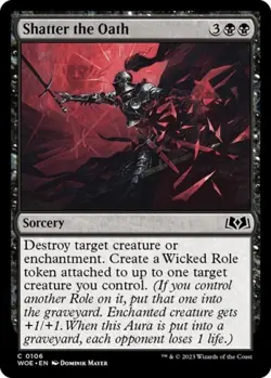 Shatter the Oath -Foil Light Play MTG Wilds of Eldraine - Image 1