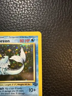 Pokemon Vaporeon Jungle 28/64 Rare Holo Base Set Jungle Card - Image 2