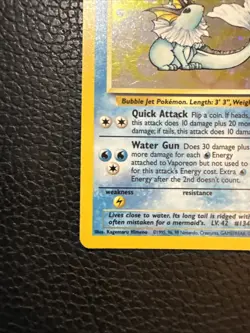 Pokemon Vaporeon Jungle 28/64 Rare Holo Base Set Jungle Card - Image 4