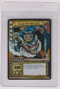 Bandai One Piece CCG Card Game Brogy the Red Ogre Gold Rare '06 - Image 1