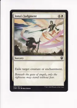 2020 MAGIC THE GATHERING MTG COMMANDER LEGENDS IONA'S JUDGMENT (#2) (X) - Image 1