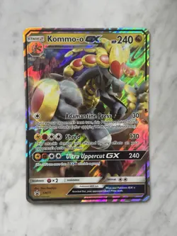 JUMBO Pokemon Kommo-o GX SM71 Promo Full Art Holo Guardians Rising 240 HP Card - Image 1