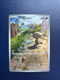 Pokemon TCG Paldean Wooper Illustration Rare Card 102/094 PFL NM Condition - Image 1