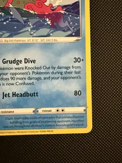 POKEMON TCG: HISUIAN BASCULEGION 044/189 ASTRAL RADIANCE NON HOLO RARE CARD NM - Image 2