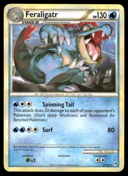 Pokemon Cards Feraligatr 25/95 Call of Legends Rare LP - Image 1