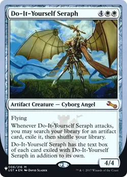 🧙Do-It-Yourself Seraph 006/216 ULST The List Unfinity Edition MTG - Image 1
