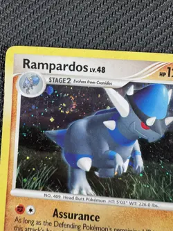Swirl MP Rampardos Holo 33/123 Mysterious Treasures Exclusive 2007 Pokemon Card - Image 3