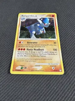 Swirl MP Rampardos Holo 33/123 Mysterious Treasures Exclusive 2007 Pokemon Card - Image 4