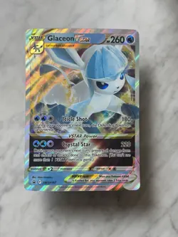 JUMBO Pokemon Glaceon VSTAR Promo Full Art Holo SWSH197 260 HP Card English - Image 1