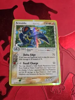 LP- Armaldo Delta Species 1/110 Holon Phantoms Holo Pokemon Card - Image 1