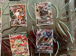 Pokemon TCG VMAX Holo Card Lot - 9 Cards, Lycanroc, Aggron, Gyarados - Image 2