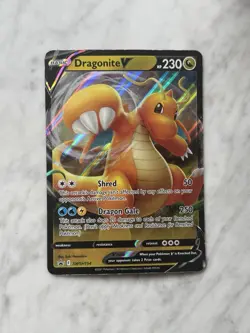 JUMBO Pokemon Dragonite V Promo Holo SWSH154 Jumbo Cards 230 HP Card English - Image 1