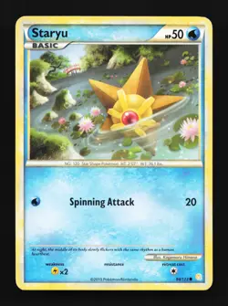 Staryu 84/123 HeartGold & SoulSilver MP Pokemon Card TCG - Image 1