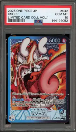 One Piece CCG Usopp Limited Card Coll. Vol. 1 Japanese OP10-042 PSA 10 Gem Mint - Image 1