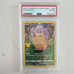 Pokemon Celebrations 005/025 Pikachu Full Art Holo Rare PSA 8 Graded Card - Image 1