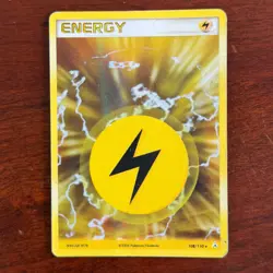 Lightning Energy 108/110 Holo Rare Holon Phantoms Pokemon Card DMG - Image 1