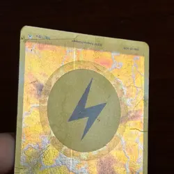 Lightning Energy 108/110 Holo Rare Holon Phantoms Pokemon Card DMG - Image 2