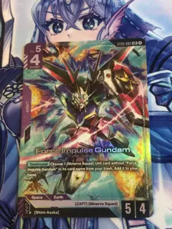 Force Impulse Gundam- NM ST9 Destiny Ignition Gundam Card Game - Image 1