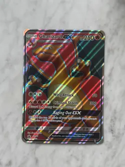 JUMBO Pokemon Charizard GX SM60 Promo Full Art Holo 250 HP Card English - Image 1