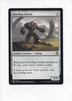 2020 MAGIC THE GATHERING MTG COMMANDER LEGENDS HOWLING GOLEM (#1) (X) - Image 1