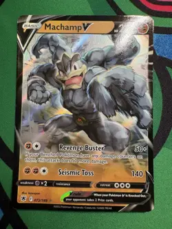 Machamp V 72/189 Astral Radiance Holo Rare Pokemon Card 2022 - Image 1
