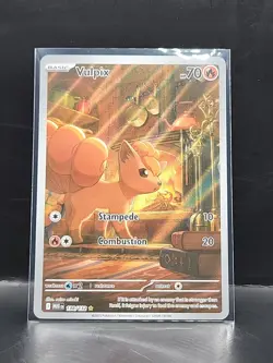 Pokemon Vulpix 70HP 138/132 Me01 Mega Evolution Illustration Rare Holo Card - Image 2