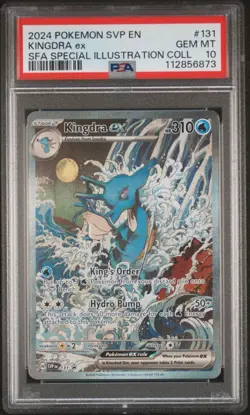Pokemon Kingdra ex 131 Sv: Scarlet & Violet Promo Holo EX PSA 10 English Card - Image 1