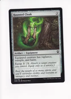 2020 MAGIC THE GATHERING MTG COMMANDER LEGENDS HAUNTED CLOAK (#1) (X) - Image 1