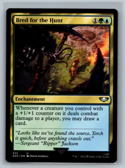 Magic MTG Universes Beyond: Warhammer 40,000 Bred for the Hunt #222 TCG CCG 40k - Image 1