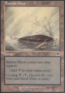 Barren Moor - Light Play MTG Onslaught - Image 1