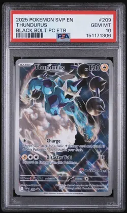 2025 Thundurus 209 Sv: Scarlet & Violet Promo Cards Holo PSA GEM MINT 10 - Image 1