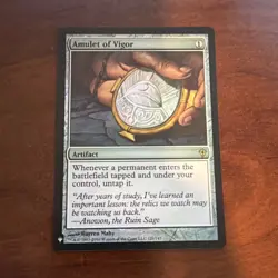 Wizards Amulet of Vigor Artifact Warren Mahy Magic: The Gathering MTG Foil - Image 1