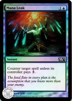 Mana Leak - Foil - Magic 2012 - 63 LP - Image 1