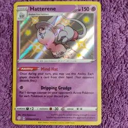 Pokemon Hatterene SV056/SV122 Shining Fates Shiny Holo Rare 150 HP - Image 1
