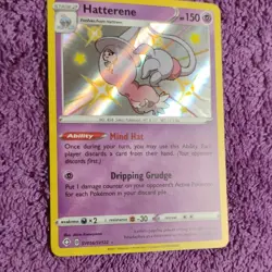 Pokemon Hatterene SV056/SV122 Shining Fates Shiny Holo Rare 150 HP - Image 2