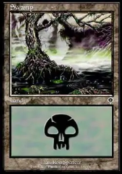 Swamp (339) - Medium Play MTG Invasion - Image 1