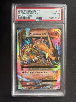 Pokemon TCG XY Evolutions 2016 M Charizard EX Holo Card 13/108 PSA 10 Gem Mint - Image 1