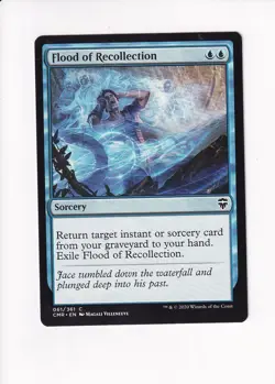 2020 MAGIC THE GATHERING MTG COMMANDER LEGENDS FLOOD OF RECOLLECTION (#2) (X) - Image 1